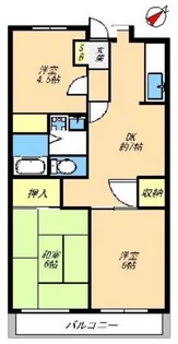東京都狛江市東野川2【マンション】の間取り