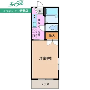 スリーベル【1階】の間取り