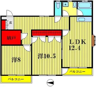 ウイングロード【3階】の間取り