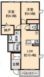 シャンピニオン【1階】の間取り