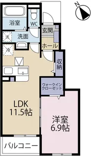リーフII【1階】の間取り
