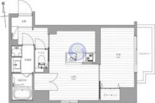 南堀江アパートメントグランデ【8階】の間取り