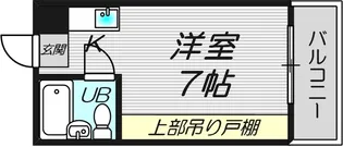 コーポウエスト守口【2階】の間取り