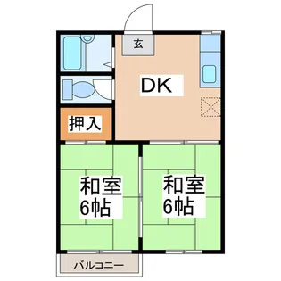 メープルハウス【2階】の間取り