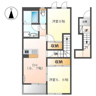 ユア ハウス【2階】の間取り