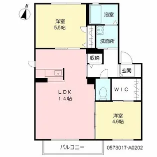 クライス K I棟【2階】の間取り