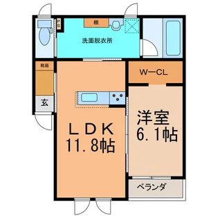 TOWN AK 03【3階】の間取り
