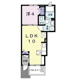 エレガンスVII【1階】の間取り