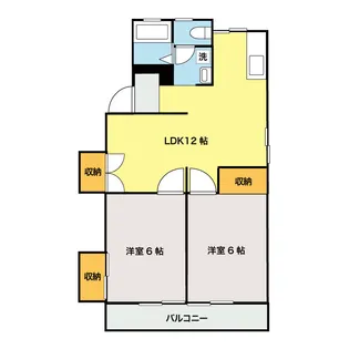 マイティマンション平和通り【2階】の間取り