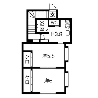 シャンドフルール【2階】の間取り