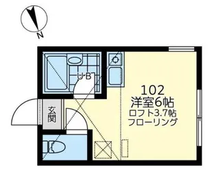 ユナイトリヴェール妙蓮寺【1階】の間取り