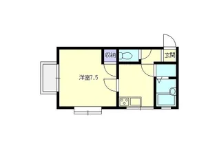 フレンズ長岡【1階】の間取り