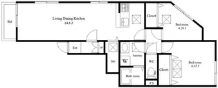 NS Mejiro【1階】の間取り