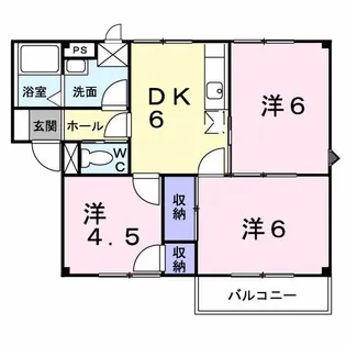 プラドール川口B【2階】の間取り