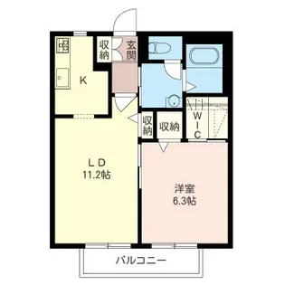 リーフ都筑B【SHM】【2階】の間取り