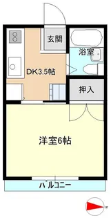 サンライズハイツ【2階】の間取り