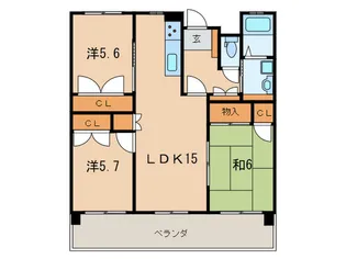 サルヴァトーレ東小倉【1階】の間取り