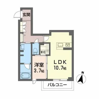 シャーメゾン翔【2階】の間取り
