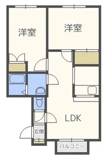 プレジデント栄通【4階】の間取り
