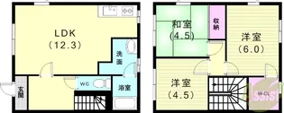 メゾネット土山の間取り