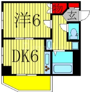 メゾングリーンアップル【7階】の間取り