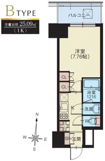 スプランディッド錦糸町II【5階】の間取り