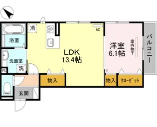 ラテールメイキラ【2階】の間取り
