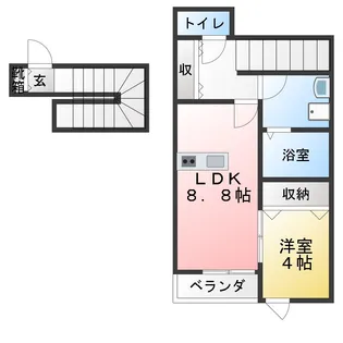 ベルグラン桜II【2階】の間取り
