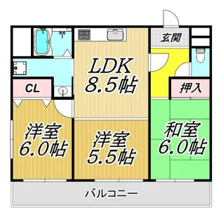 PlanDoleYUNE【2階】の間取り