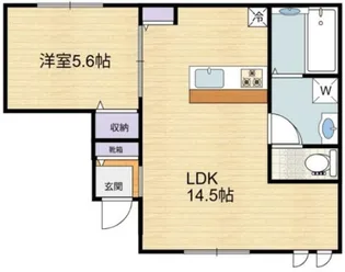 エルシオン狛江【1階】の間取り
