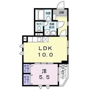 アドニスター 西大井【4階】の間取り