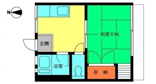 シティハイム千駄木【1階】の間取り