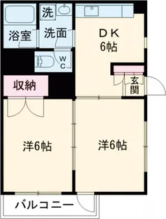グランビュー太秦【2階】の間取り