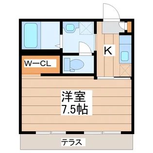 コンフォーレ石川【1階】の間取り
