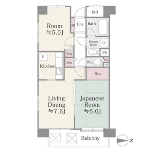 フレスコ川崎【4階】の間取り