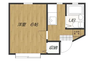 アスターハイツC【1階】の間取り