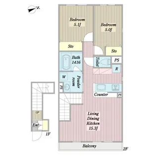 リヴェラ南葛西の間取り