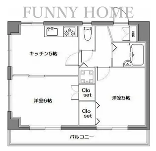 メゾンドラレーヌ【2階】の間取り