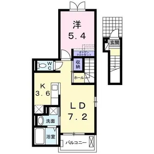 ゼルコバガ ネットIII【2階】の間取り