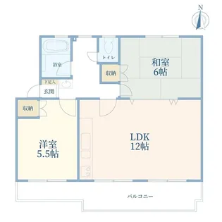 田園青葉台住宅団地10号棟【1階】の間取り