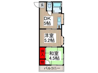 コーポヒル山口【2階】の間取り