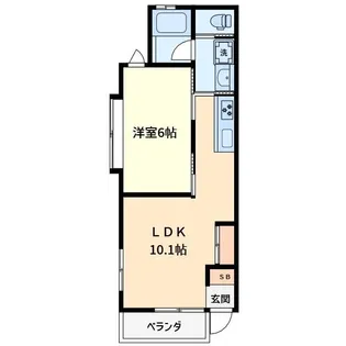 ベルコート千田【1階】の間取り