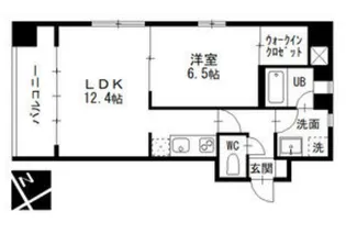 エルミタージュ新栄【6階】の間取り