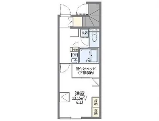 レオパレス島田【1階】の間取り