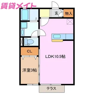 COMODO楠III【1階】の間取り