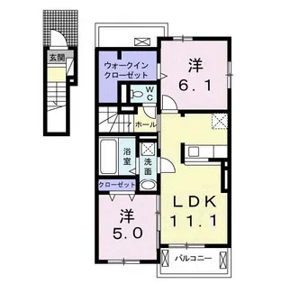 アンジェロフェリーチェ F【2階】の間取り