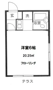 ランドピア新宿【1階】の間取り