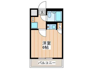 メゾンコ-ハツ【1階】の間取り