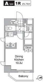 レジディア目黒IV【6階】の間取り