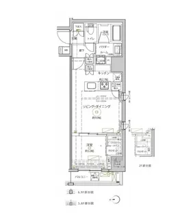 クレイシア秋葉原ラグゼスウィート【9階】の間取り